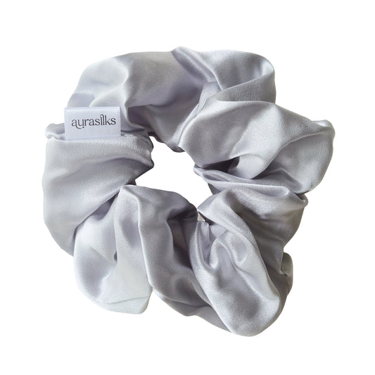 Moonlit Silver Dust Scrunchie