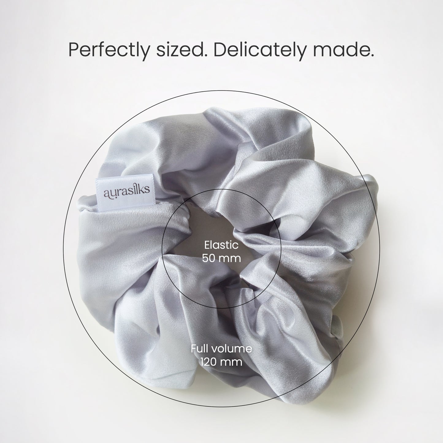 Moonlit Silver Dust Scrunchie