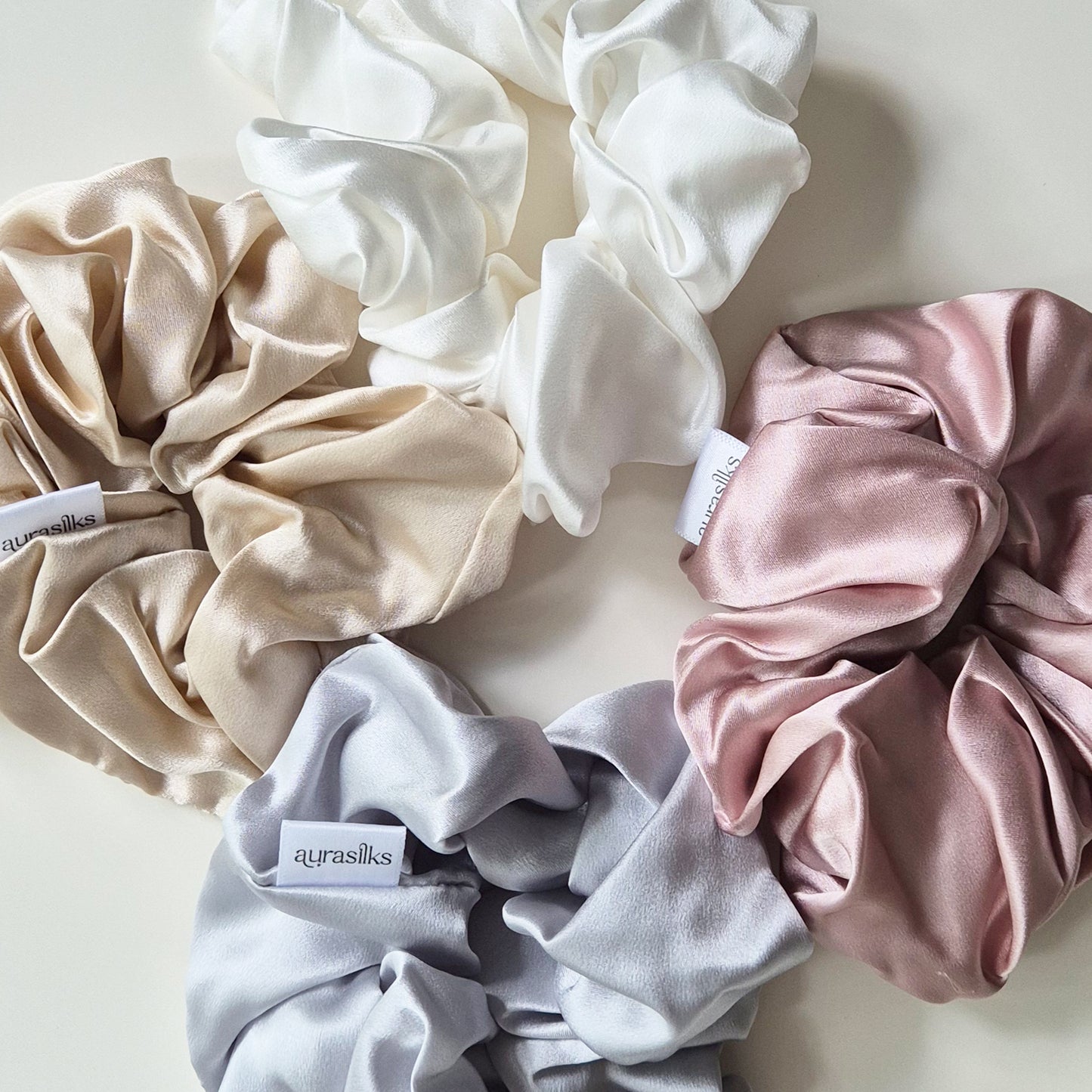 Moonlit Silver Dust Scrunchie