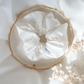 White Pearl Glow Scrunchie